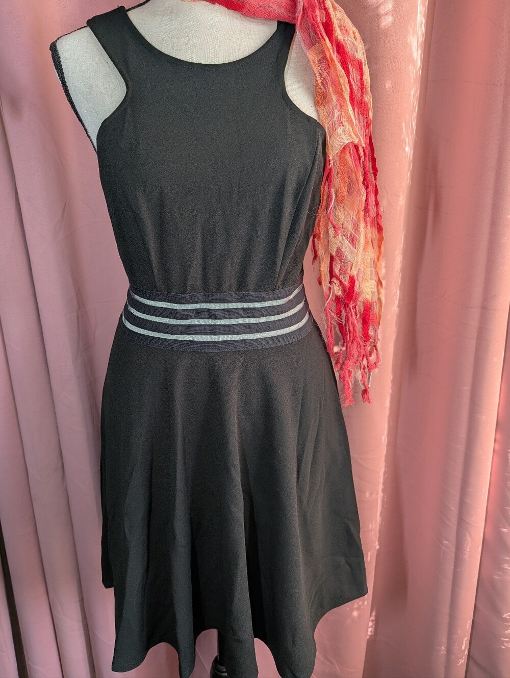 SPEECHLESS Black Sleeveless Strappy Flare Dress M
